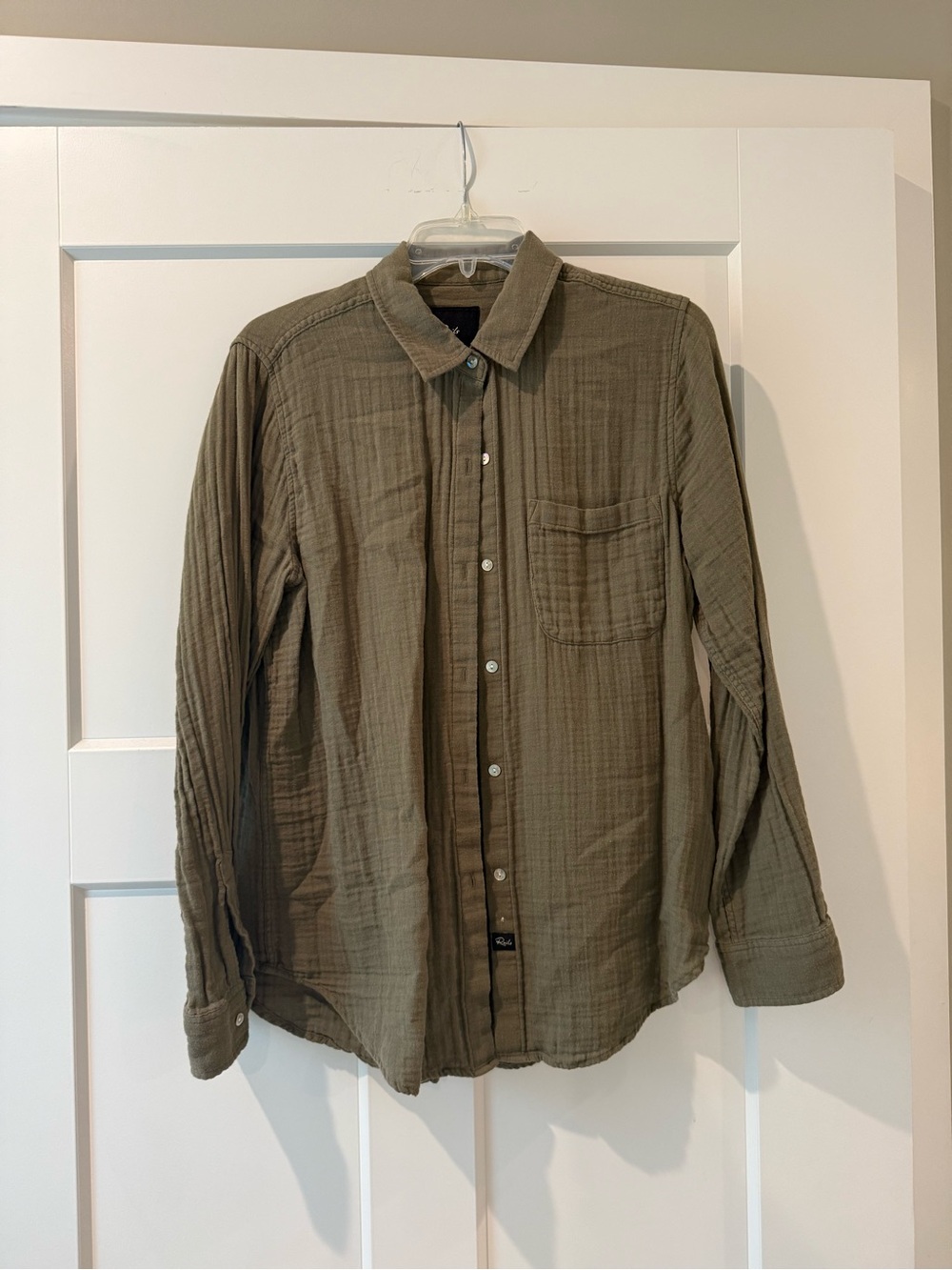 Rails Olive Green Button-Down Long Sleeve Shirt